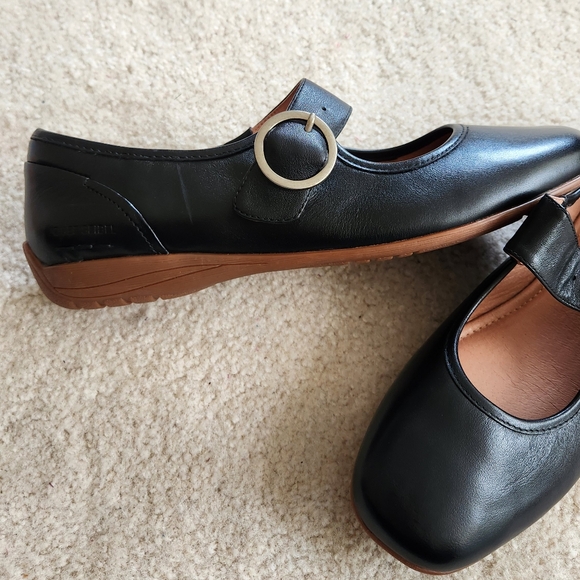 Josef Seibel Fenja 18 black leather mary jane flat comfort shoe 10-10.5 new! - Picture 5 of 9
